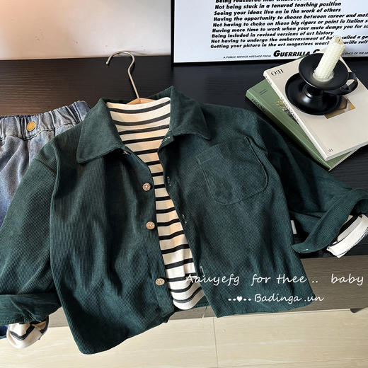 新品儿童长袖衬衫外套男女同款_ym 商品图5