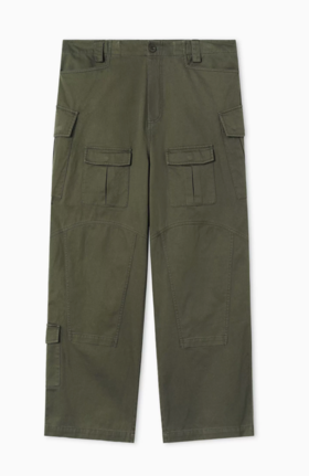 EviStub/E-4QCK597/美式重工双膝多袋拼接军裤直筒工装裤