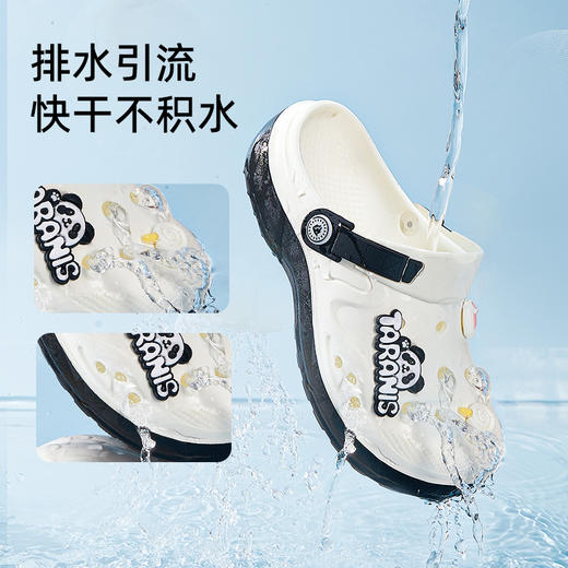 泰兰尼斯童鞋夏季新款儿童洞洞鞋女童凉鞋包头运动拖鞋大童沙滩鞋  F09X4B5226 商品图1