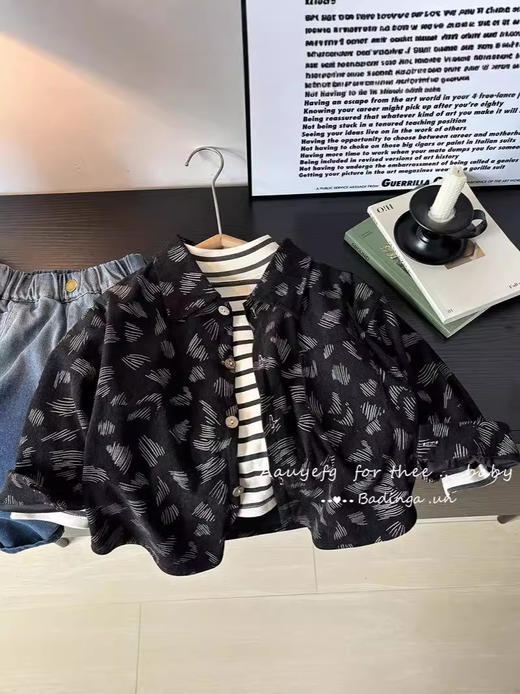 新品儿童长袖衬衫外套男女同款_ym 商品图3