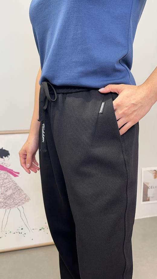 抽绳腰左绣字母小标束脚长裤 9522100045 商品图7