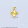 【限时克减150元】足金999.9 # 【精品】空心吊坠小幸运镭射四叶草吊坠（不含链，面宽约：13.2*12mm)(DZ00788)（预售产品下单后不退款不退货不换货不补差价） 商品缩略图4
