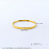 【限时克减150元】足金#碎碎冰 #【精品】空心固口手镯镜面金碎碎冰固口线镯（面宽约3.5-3.9mm，厚约1.5mm)(AISZ00633-2)（预售产品下单后不退款不退货不换货不补差价） 商品缩略图3