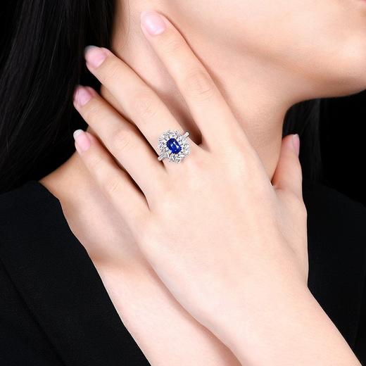 2.09ct 6.64g 蓝宝石戒指吊坠 商品图5