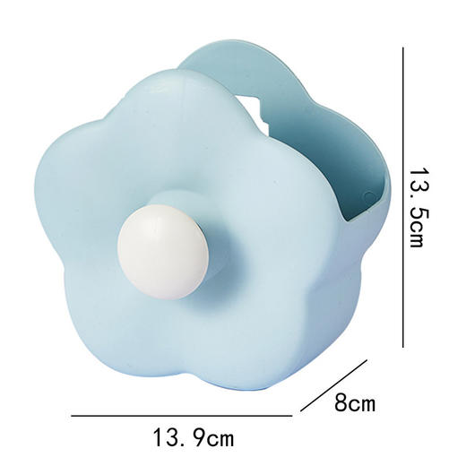 【少女心~花仙子收纳盒 可可爱爱】花朵化妆刷收纳盒 壁挂家用浴室梳妆台 桌面梳子牙刷置物架 可爱笔筒-QQ 商品图7