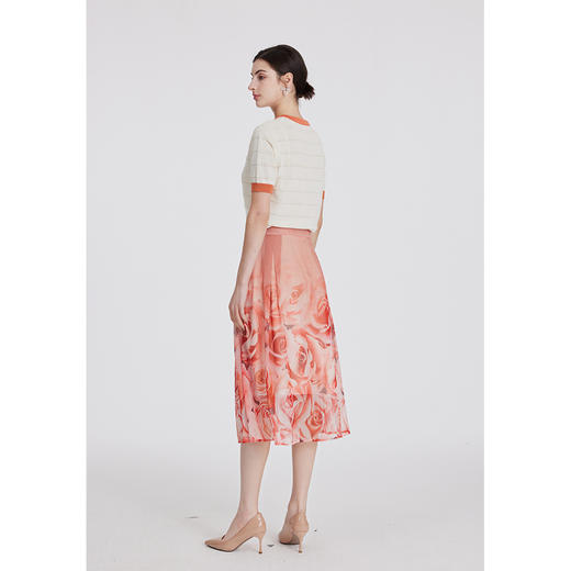 司歌雪纺半裙印花轻薄伞裙C891007X 商品图2