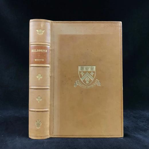 工坊特装本！约19世纪后期 怀特《塞耳彭自然史》 比威克等名家数十幅版画插图 全真皮精装大32开 商品图0