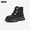 MIO米奥冬季时尚潮流马丁靴酷飒圆头显高短筒百搭女靴M245614446 商品缩略图1