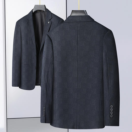 【新款DDS】大依优型大码男装两粒扣西服外套休闲商务加肥加大上衣男士正装潮 商品图5