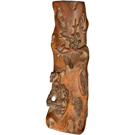 清 黄杨木雕松竹梅岁寒三友臂搁 商品图5