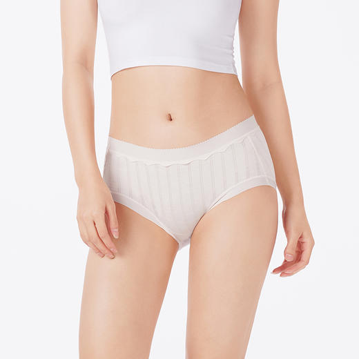 都市丽人内裤舒肤棉平角裤50支棉提花女士内裤LKT5K5 商品图1