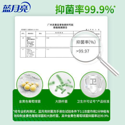 蓝月亮抑菌洗手液500g*2+抑菌洗手液瓶补500g*2 商品图2