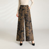 时尚气质阔腿裤，休闲裤长款宽松印花裤QYM- HWM-8815-Y 商品缩略图0