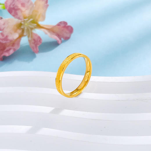 【限时克减150元】足金999.9 #固口戒指 【精品】实心三生三生圈戒固口圈戒（面宽约2.6-3.0mm)(JZ00960)（预售产品下单后不退款不退货不换货不补差价 商品图2