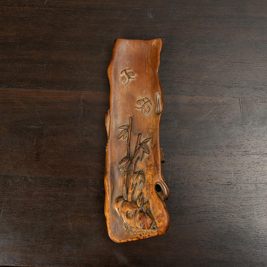 清 黄杨木雕松竹梅岁寒三友臂搁 商品图4