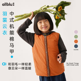 【羽裳云衣】幼岚童装 中式机能马甲轻盈保暖24秋季新款儿童男女童