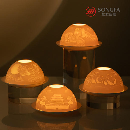 光影流年瓷雕烛台 商品图7