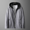 【实体店同款】【双面穿】【新款DPX】大依优型大码男装连帽夹克加肥加大休闲夹克胖子宽松外套上衣 商品缩略图6