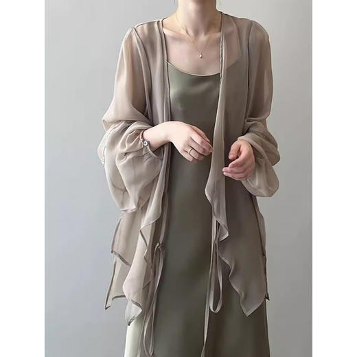 裁缝学苑AS314新中式雪纺防晒衣纸样女装外搭披肩开衫罩衫上衣样板 商品图5