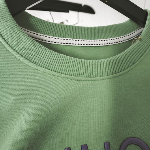 SZ2675圆领刺绣高级感卫衣纯棉女款上衣宽松时尚潮流卫衣 商品图2