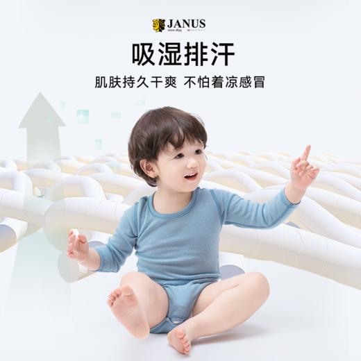 低于双11【70-100码】挪威进口JANUS宝宝基本款100%美利奴羊毛哈衣包屁衣 克重200g/㎡ 商品图4