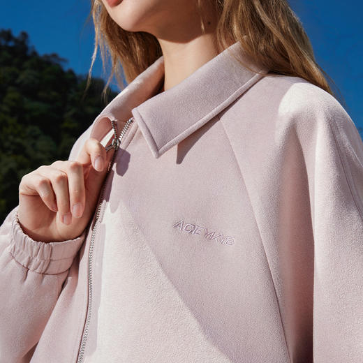 【整套下单立减99】[徐艺洋同款]YKYB情侣开衫卫衣外套秋季运动休闲裤子环保宽松质感麂皮套装 商品图8