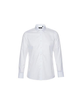 callisto白色纯棉长袖衬衫