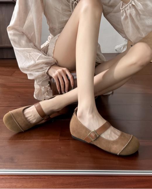 🌈文艺复古吐司🍞玛丽珍是入秋的新宠呀 软了吧唧 脚感特别软特别舒服【ROAADN🐮头层牛皮勃肯鞋】  商品图3