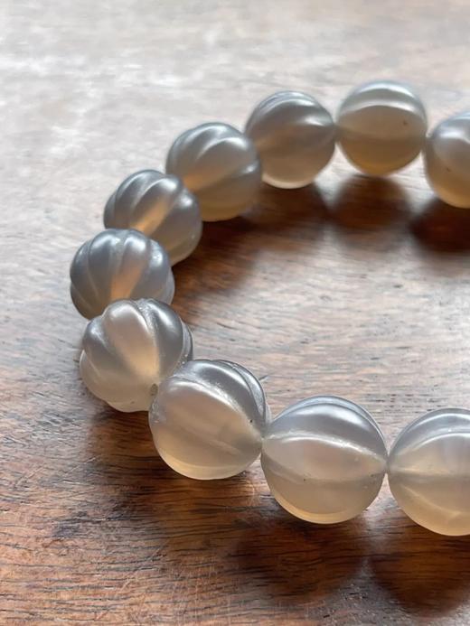 鱼瑙冻玛瑙瓜棱珠手链，顺丰包邮 商品图3