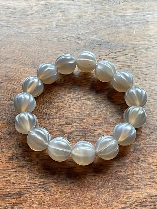 鱼瑙冻玛瑙瓜棱珠手链，顺丰包邮 商品图12