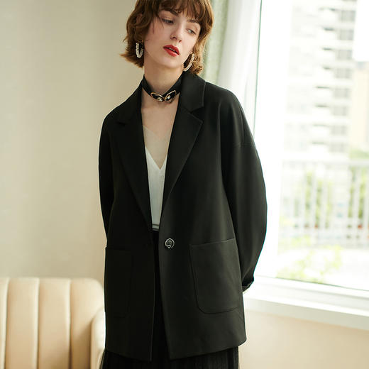 欧芮儿新款秋冬长袖宽松显瘦西装外套姐妹装 商品图1