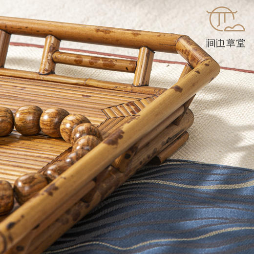 知君湘妃竹文盘 商品图5