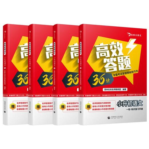 《高效答题36计(小升初语文)》全4册 意林大语文【10-13岁】小升初，语文也可以像数学一样套模板、背公式 商品图0