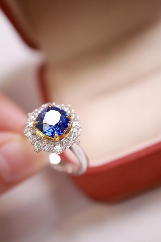 2.45ct 蓝宝石戒指 商品图2