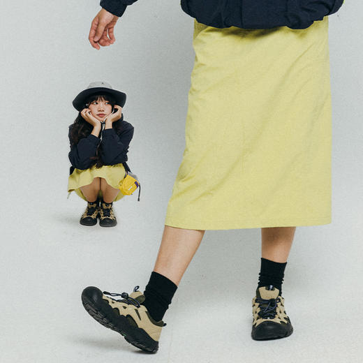【出游季特惠】ACMEITEM爱棵米 户外防泼水半身裙大口袋弹力松紧休闲长裙子女士GAF3370329E 商品图1