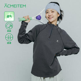 【十一破价福利】ACMEITEM爱棵米 户外女士抓绒卫衣连帽宽松柔软抽绳运动上衣女款GAF3340065E