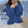 【宽松百搭！韩版V领软糯毛衣】女秋冬新款单排扣宽松百搭慵懒风针织开衫外套潮，宽松版型和单排扣设计。ry 商品缩略图1
