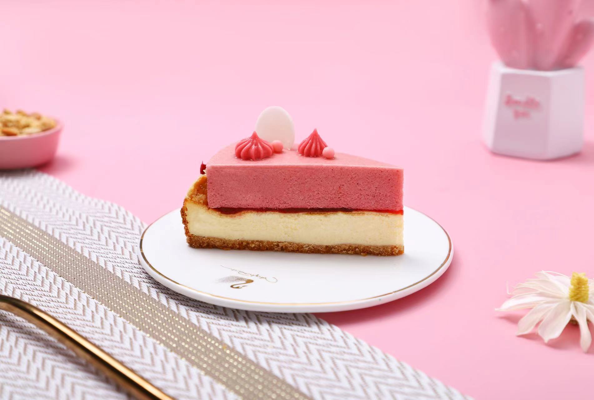 【动物奶油】莓莓巴斯克蛋糕切块