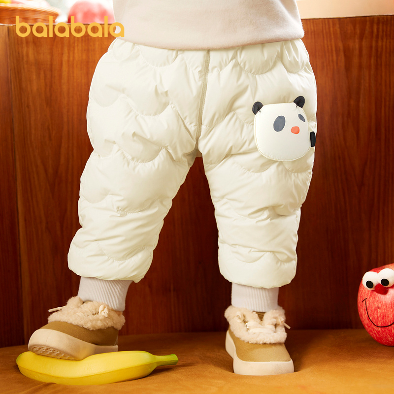 【爆品主推】巴拉巴拉婴儿羽绒裤男童长裤女童裤子保暖裤高腰护肚新款保暖