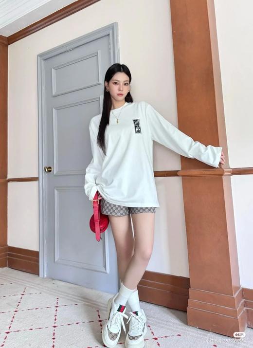 古家重影3D宽松OS版型高街情侣款打底长袖T恤 商品图2