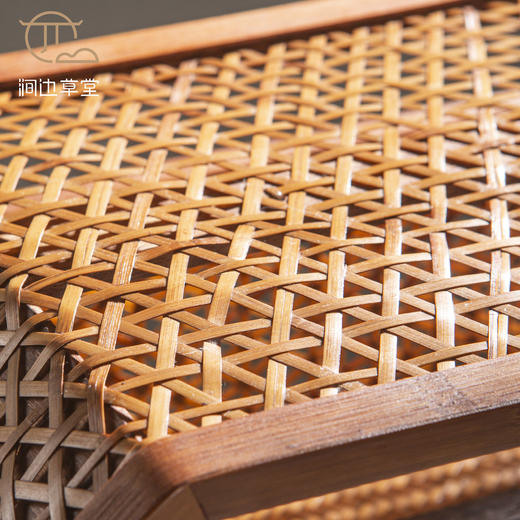 手工竹编晚秋镂空茶棚 商品图4