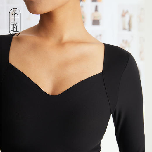 半醒Ms打底衣01 保暖内衣女文胸一体固定杯 SH0012 商品图3