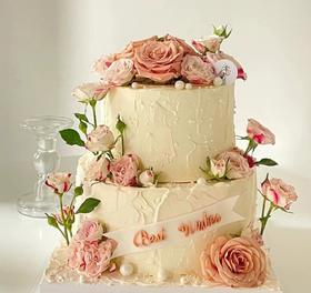 【臻品系列】---双层加高【卡布奇诺折射玫瑰】送女友、老婆、女神节、三八妇女节蛋糕