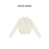 COCO ZONE 早秋款POLO领针织衫上衣前左带有绣花设计 23C19197 商品缩略图0