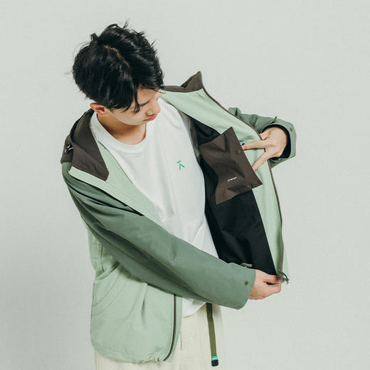 【品牌直发】ACMEITEM爱棵米 亲子户外防泼水拼色外套连帽休闲夹克上衣男女GAF3210868E 商品图3