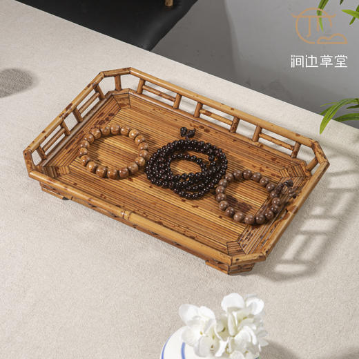 知君湘妃竹文盘 商品图8