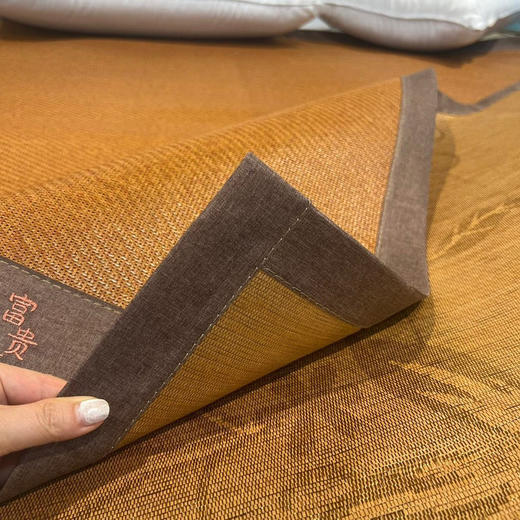 【黄古林同款！高端养生品牌凉席！地板价入手！】慕莎双面藤席｜藤席+冰丝双面可用（加粗环保藤条编织！天然健康透气！）基地直邮 商品图4