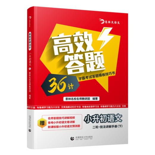 《高效答题36计(小升初语文)》全4册 意林大语文【10-13岁】小升初，语文也可以像数学一样套模板、背公式 商品图2