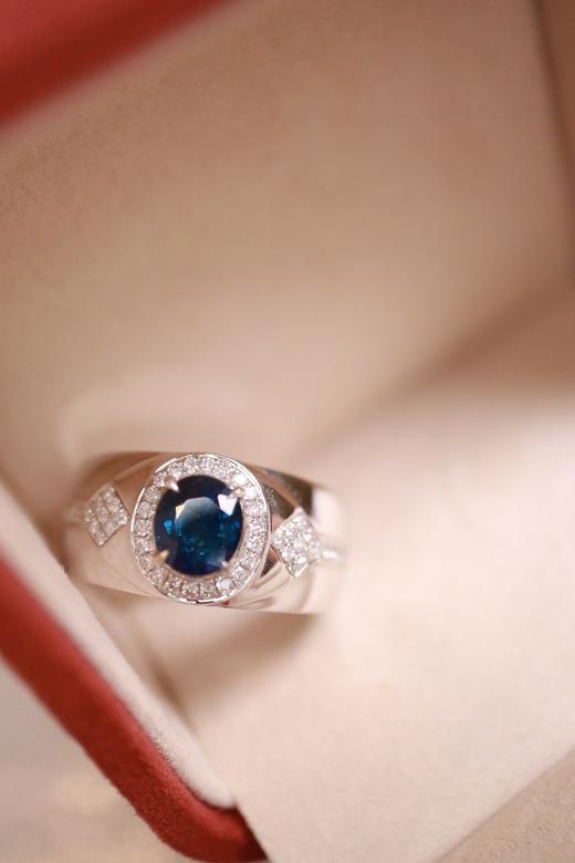 1.23ct 蓝宝石戒指 商品图6