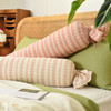 蕾丝条纹系列糖果枕抱枕睡觉荞麦壳枕头圆柱枕单人家用卡通可拆洗 商品缩略图2
